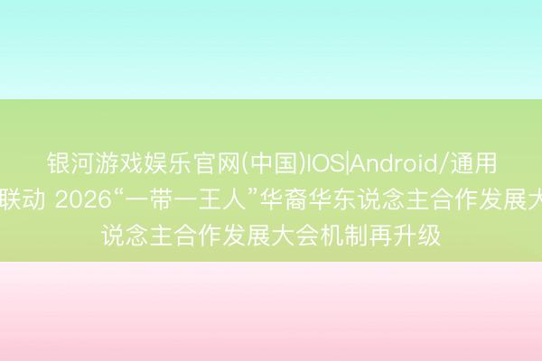 银河游戏娱乐官网(中国)IOS|Android/通用APP下载 世界联动 2026“一带一王人”华裔华东说念主合作发展大会机制再升级